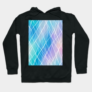 Pastel Membrane - Abstract Geometric Pattern Hoodie